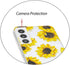 Phone Case for Galaxy S22, Clear Sunflower Pattern Cute Floral Soft TPU Back Cover, 6.1 Inch