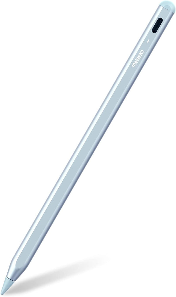 Metapen Pencil A8 for Apple iPad 2018-2024, Stylus Pen with Tilt Sensitivity, Palm Rejection, Blue