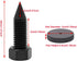 Flushbay 4 Pack Speaker Spikes, Adjustable Floor Protectors, M10 Black for Subwoofer, Turntable, Recorder