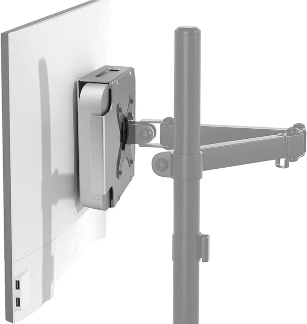 IFCASE Mac Mini Monitor Vesa Mount, Aluminum Material Holder for Mac Mini 2010-2023 M2 Pro (Silver)