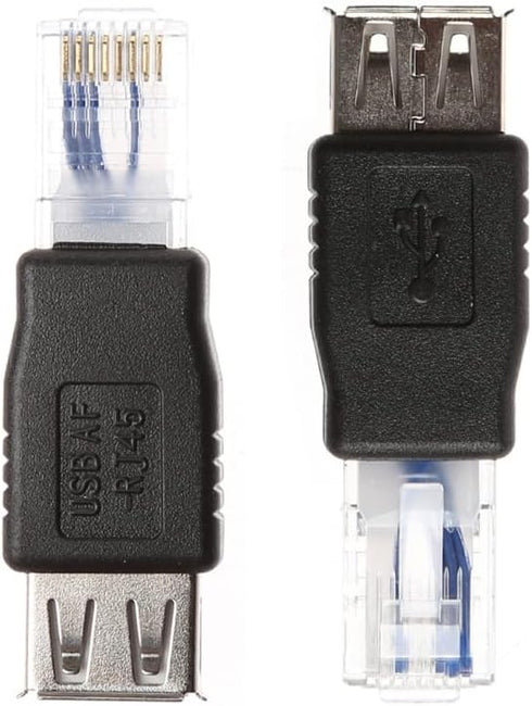 Herfair 2PCS RJ45 Ethernet to USB Adapter for ADSL Modem/Router/Computer Camera/Surveillance Camera with Network