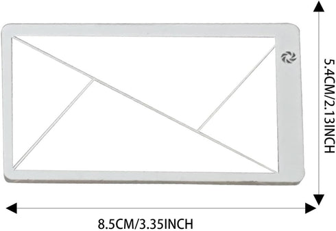 Generic 8.5x5.4x0.2cm Viewfinder ABS Compact | Camcorder Viewfinder | Positioning Ruler | Photography Framing Tool |