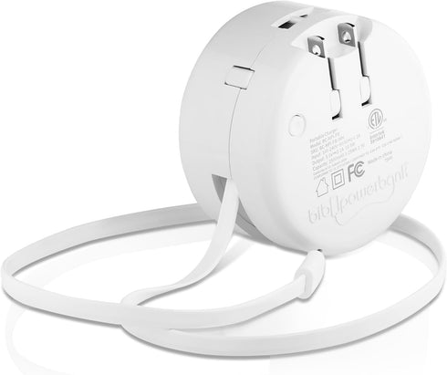 Retractable USB-C Cable, Portable Wall Charger & Fast Charge Power Bank - All in One for iPhone 15 & Samsung