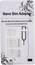 Granvela SIM Card Adapter, 4-in-1 SIM Converter Kit Nano/Micro/Standard with Tray Eject Pin