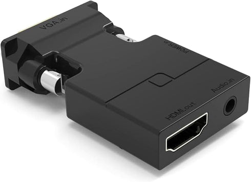 HSEUOPV HDMI to VGA Adapter Converter with Audio, Video Dongle adaptador Compatible with Laptop,ProjectorComputer