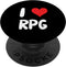 I Love RPG Gaming PopSockets Standard PopGrip - Role Playing Game Video Board Gamer
