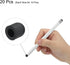 MECCANIXITY 20pcs Stylus Pen, 6mm/7mm Fine Tips Conductive Rubber Capacitive Touch Screen Universal Replacement