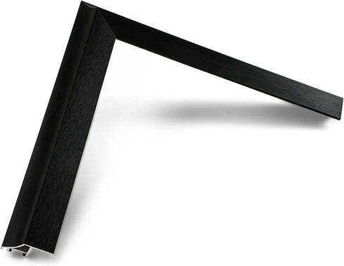 Deco TV Frames Alloy Scoop, Anodized Black Bezel Compatible with Samsung The Frame TV (3", Color Chip)
