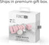 Function101 4 Pack Cable Blocks | Pink | Magnetic Weighted Silicone Cord Organizer for Desk, Home, Office, Nightstand |