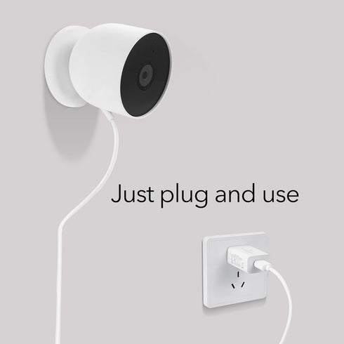 Wasserstein Pogo Pin Cable & Adapter for Google Nest Cam Outdoor/Indoor, Battery (2-Pack)