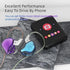 KZ EDC in-Ear Monitors, HiFi Stereo IEM Wired Noise Isolating Sport Earphones for Musician Audiophile (Blue Purple)