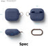 elago Silicone Case for AirPods 3rd Generation, Carabiner Included, Supports Wireless Charging, Shock Resistant (Jean