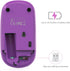 VssoPlor Wireless Mouse, 2.4G Slim Portable Computer Mice with Nano Receiver for Notebook, PC, Laptop (Gradient Purple)