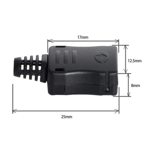 cablecc 10set DIY 4pin USB 2.0 Type C Female Socket Connector - SMT Type with PC Board, Housing & 3.0mm SR