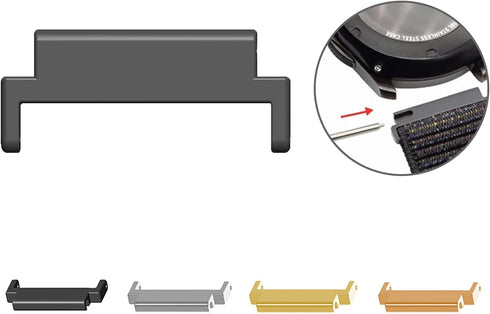 Watch Strap Connector Lugs Adapter, Quick Release Metal Link Attachment for 18mm-20mm Bracelet Watchband