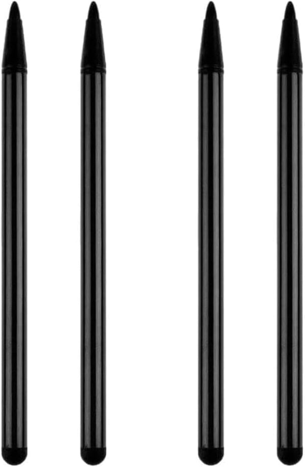 4Pcs Black Stylus Pens for Touch Screens, Universal Capacitive Stylus Compatible for iPad, Samsung Galaxy