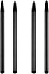 4Pcs Black Stylus Pens for Touch Screens, Universal Capacitive Stylus Compatible for iPad, Samsung Galaxy