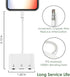 Microphone & 3.5mm Headphone Adapter for iPhone, Lightning to Audio & MIC Adapter for Live-Streaming with Charging Port