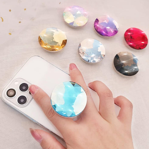 ZOSTLAND 360Adjustable iPhone15 14 13 12 11 iPad(1PC Fashion Bling Crystal Phone Ring Universal Phone Case Finger Grip