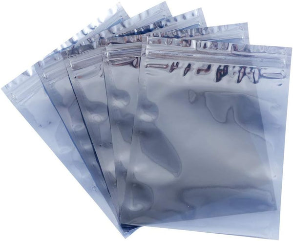 50Pcs Antistatic Resealable Bag - 15X20cm/5.9X7.9inch, Premium Anti Static Bag for SSD HDD and Electronics
