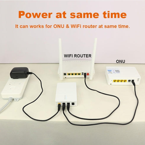 Generic 12V 9V 7800MAh 6 Uninterruptible Power Supply for Router Modem Output Battery Hours Runtime UPS Backup Power