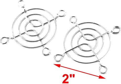 8Pcs 50x50mm Fan Protective Cover 3D Printer Accessories PC Case Laptop Cooling Fan Safety Metal Grill Protector