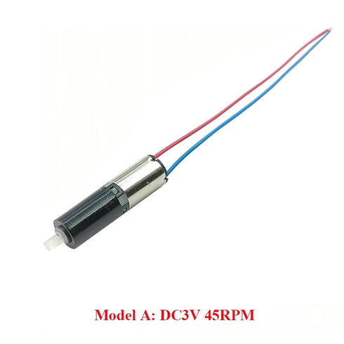 ATNVSE 3V 3.7V 45RPM-6400RPM 6mm 1Pcs(Model 45RPM) DC Mini Tiny Planetary Gearbox Gear Reducer Motor Mini Coreless