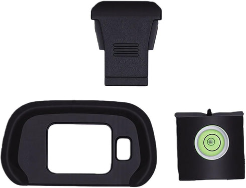 R7 Dpofirs AntiDust Hot Shoe Cover & Eyecup | Soft Silicone Viewfinder Cup with Bubble Level