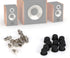 10 Pairs Speaker Snap Fastener Metal Guides, Speaker Fixing Button, Sound Box Mesh Cover Frame, Speaker Body Fasteners
