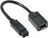 JSER IEEE 1394 6Pin Female to 1394b 9Pin Male Firewire 400 to 800 Cable, 20cm, 6 Feet