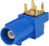 Fakra SMB C Male RF Coaxial Adapter, Fakra C Male PCB Mount Right Angle Connector for GPS Telematics or Navigation