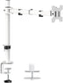 WALI Monitor Arm Mount for Desk, Single Computer Desk Mount, Up to 32 Inch, 22 lbs, White (M001-W)