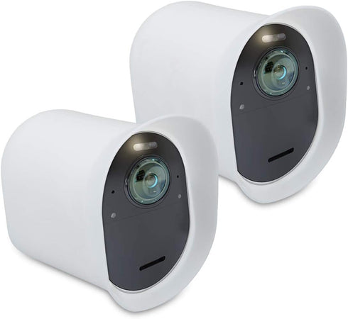 kwmobile 2X Skin for Arlo Ultra/Pro 3/Pro 4, Silicone Security Camera Case Outdoor CCTV Cover - White