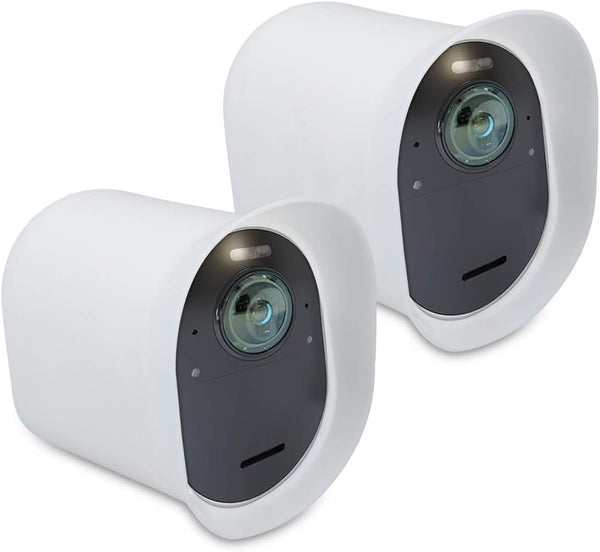 kwmobile 2X Skin for Arlo Ultra/Pro 3/Pro 4, Silicone Security Camera Case Outdoor CCTV Cover - White