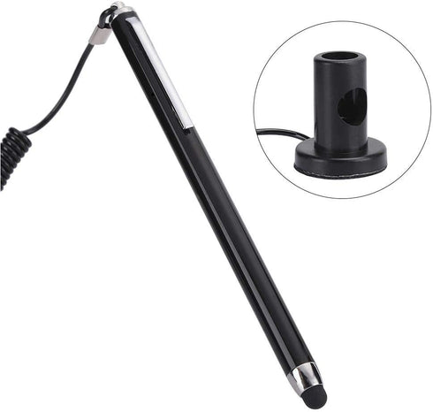 Stylus Pen, Touch Screen Active Stylus with Spring Rope for Resistive MP4/Writing Board, Capacitive Stylus for Touch