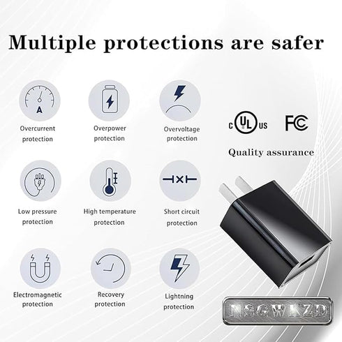 10 5V FT Micro USB Power Cord Replacement for Roku Streaming Stick/Express Plus/Premier Remote, Charger Adapter