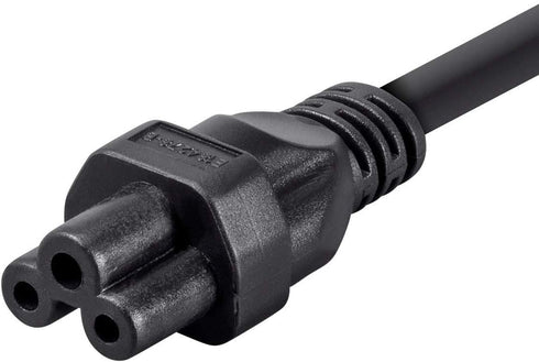 Monoprice Power Cord, NEMA 5-15P to IEC-320-C5, 6ft, 18AWG, 7A/125V, Black