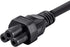 Monoprice Power Cord, NEMA 5-15P to IEC-320-C5, 6ft, 18AWG, 7A/125V, Black