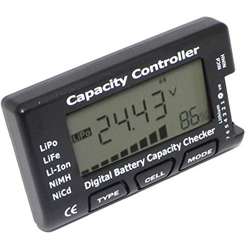 HiLetgo LiPo LiFe Li-Ion NiMH Nicd Cell Meter, Digital Battery Capacity Checker for Power Test
