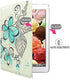Case for iPad Air 1st Generation Models A1474 A1475 A1476, 360 Rotating Stand with Wake Up/Sleep Function, Art Flower