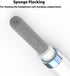ECP4in1 Airpod Cleaner Kit with Flocked Sponge, Metal Pen Tip, 2 High-Density Brushes for Earbud Cleaning (Blue)