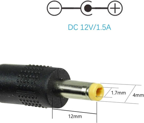 Wall Charger Power Supply Cord for Portable DVD Player, AC-DC Mains Adapter, Compatible with UEME/HDJUNTUNKOR