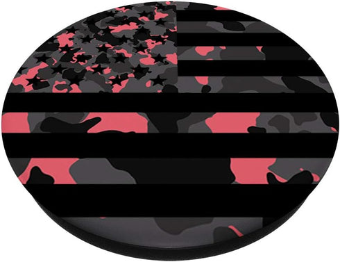 Phones Pop out USA American Flag pink grey Hunting camo PopSockets PopGrip: Swappable Grip for Phones & Tablets