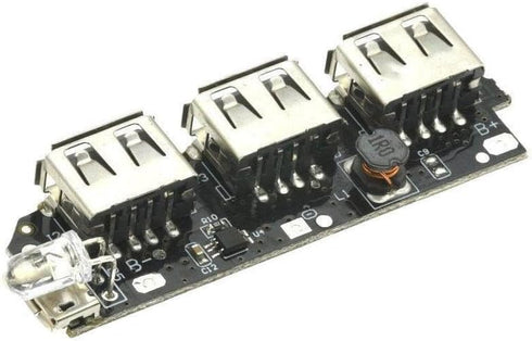 Generic 5V 1A 1.5A 2.1A 3 18650 USB Power Bank Charger Circuit Board Step Up Boost Module Li-ion Case Shell DIY Kit
