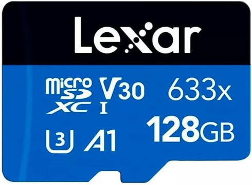 Lexar LSDMI128BBNL633A High-Performance Blue Series 633x microSDHC/microSDXC UHS-I Card (128 GB)