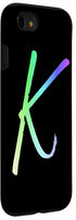 Colorful Rainbow iPhone SE (2020) / 7 / 8 Case - Bright Letter K Design for Stylish Protection