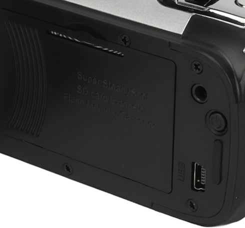 ICRPSTU 1080P 16MP 16X Digital Camera with Rotatable Screen, Zoom Camcorder HD Video Recorder, Fill Light for Selfies