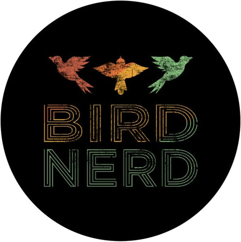 Bird Nerd Retro Vintage Distressed Bird Watcher PopSockets Swappable PopGrip