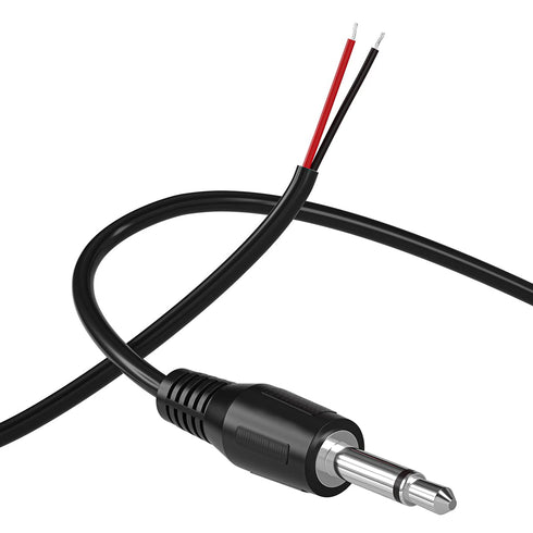 SIOCEN Replacement 3.5mm Male Jack to Bare Wire Open End TS 2 Pole