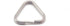 2pcs Camera Eyelet Ring Split Ring Lug Ring Triangle Strap Ring Hook for DSLR RF Mirrorless Camera (Stainless Steel)